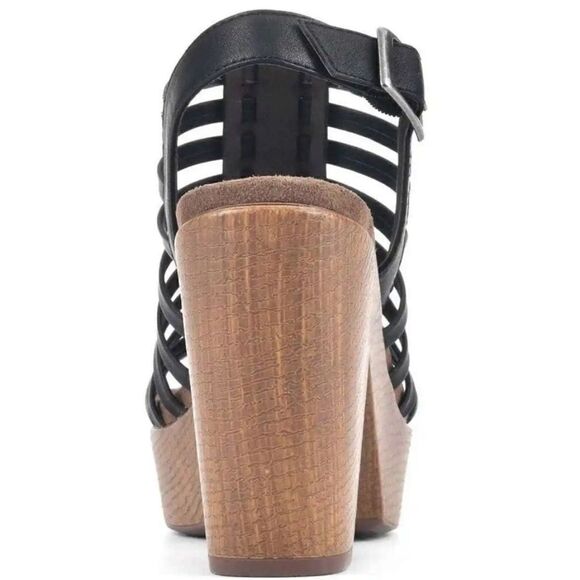 WHITE MOUNTAIN BLACK ASTONISH PLATFORM CLOG SANDALS, SIZE 7 - NEW - Picture 12 of 14